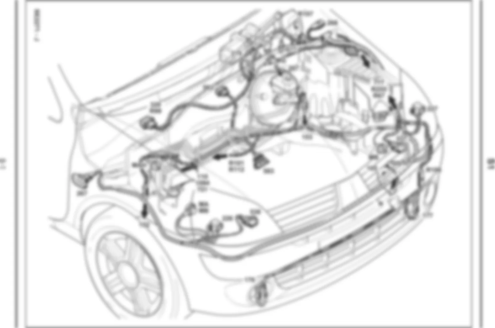 Электросхема ЩИТОК ПРЕДОХРАН. ДВИГАТЕЛЯ для Renault Clio II 1998-2008 ...